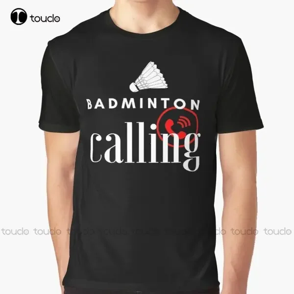 Badminton Is Calling - Nova camiseta masculina com estampa Badminton