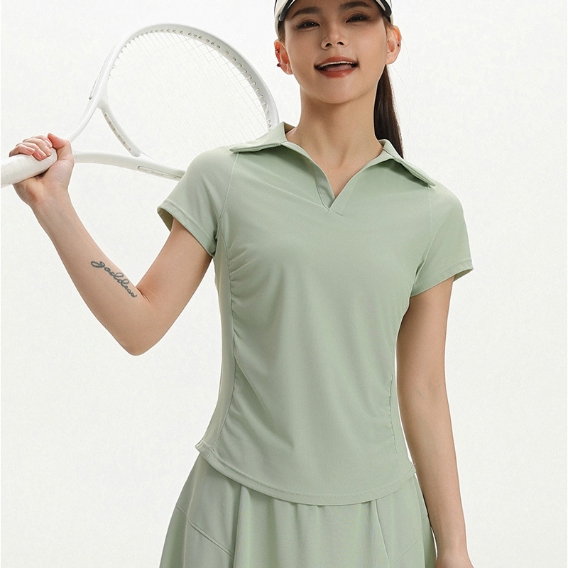 T Shirt Dry Fit - Camisa Polo Feminina de Tênis Manga
