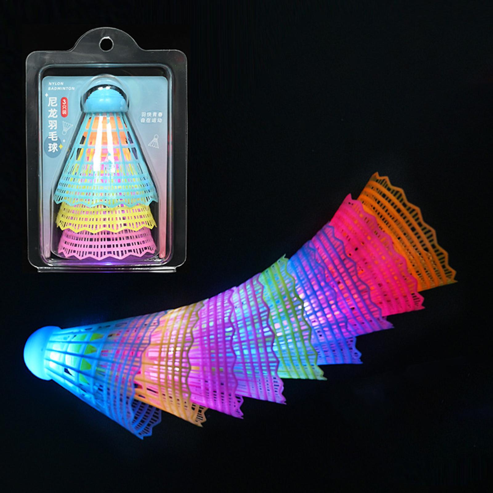 Badminton Event - 3pcs Bolas de Badminton LED Coloridas