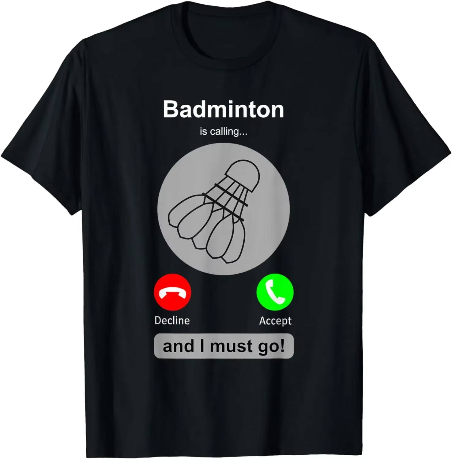 Camiseta Engraçada de Badminto - Badminton Is Calling avaliação e preço