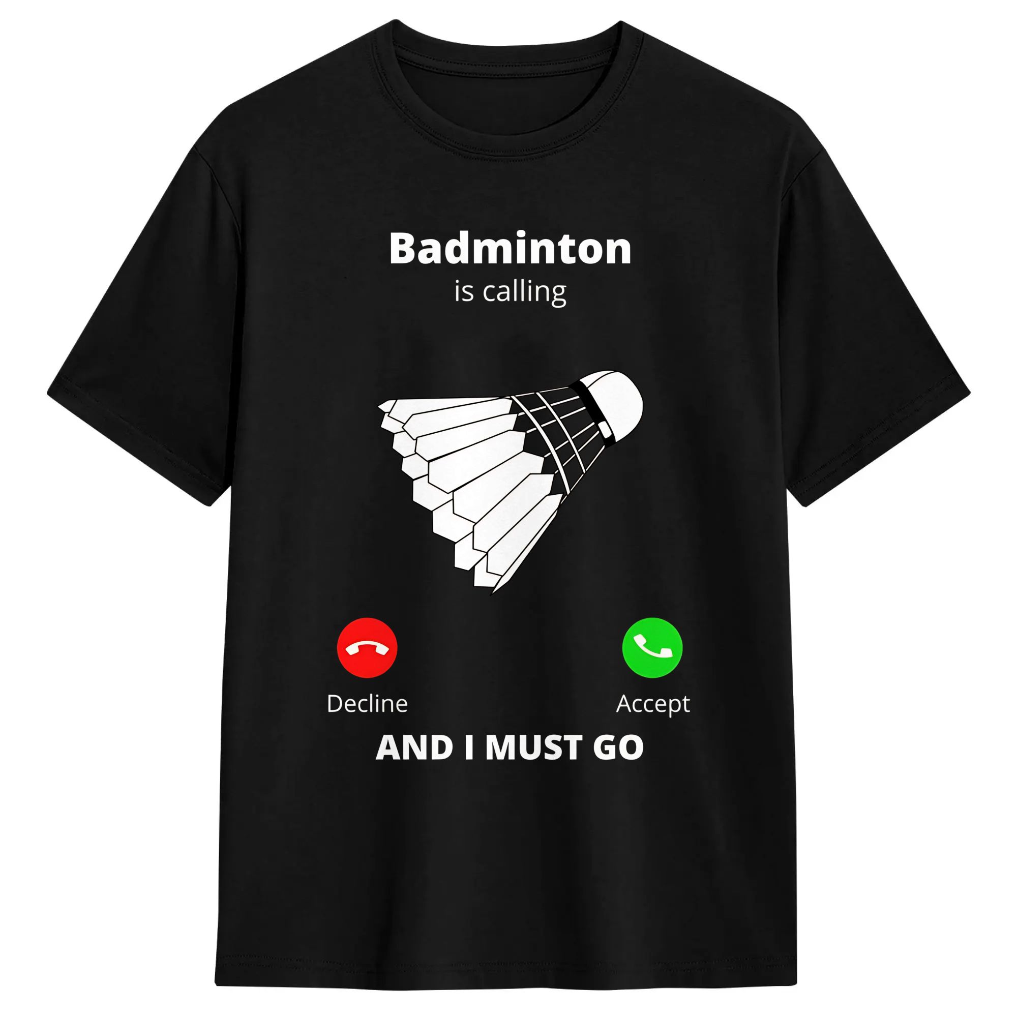 Camiseta casual masculina de a - Badminton Is Calling avaliação e preço
