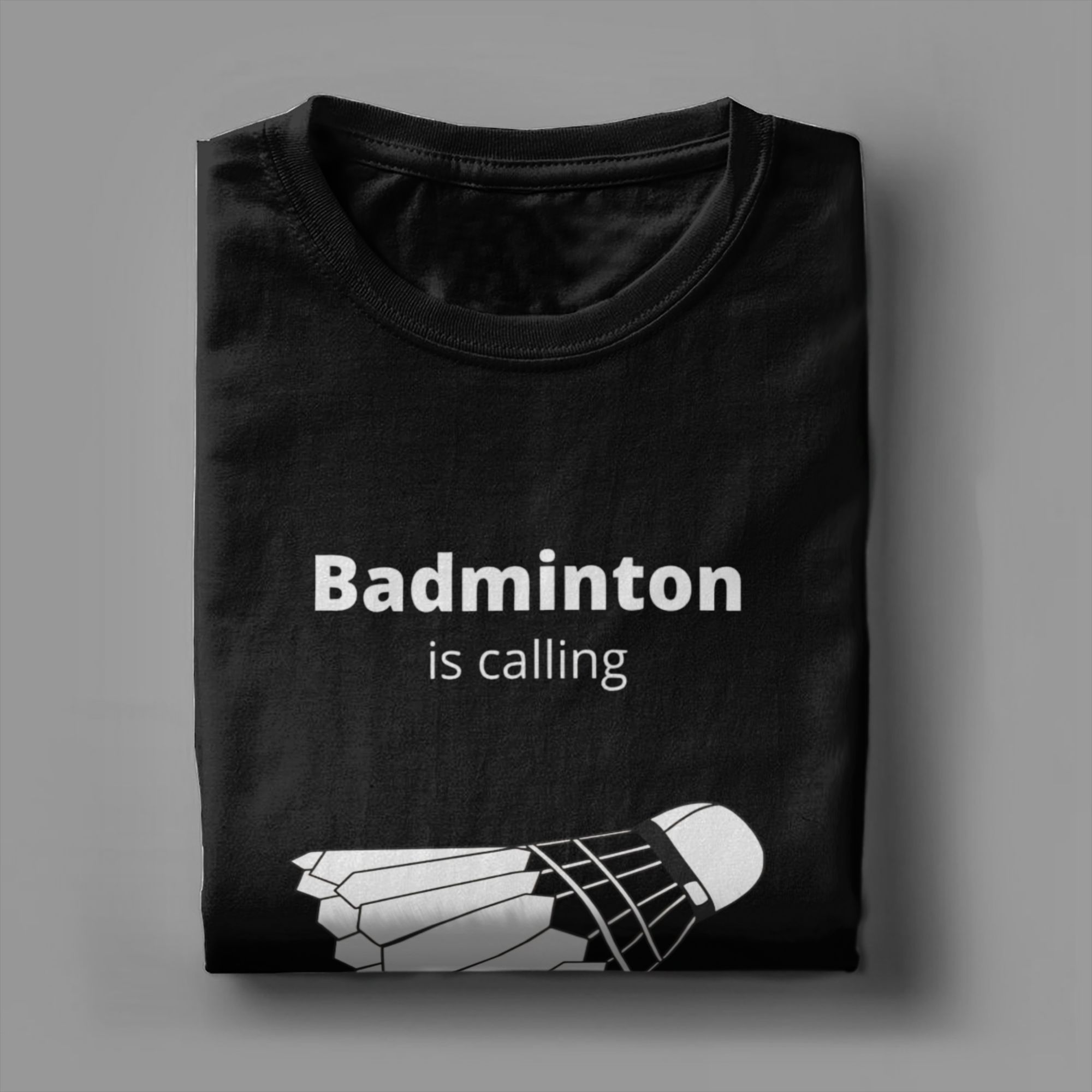 Camiseta casual masculina de a - Badminton Is Calling avaliação e preço